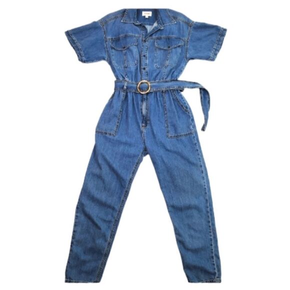 Frame Arie Denim Jumpsuit Size X Small Tall Petite - Picture 1 of 14